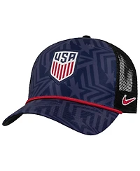 Nike Men's Navy Usmnt Rise Rope Trucker A-Frame Adjustable Hat