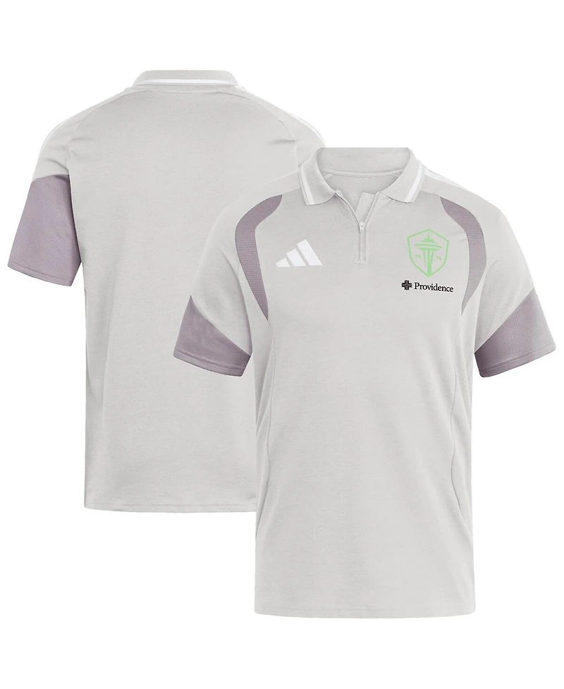 Adidas Men's Silver Seattle Sounders Fc 2026 Tiro Competition Polo Shirt