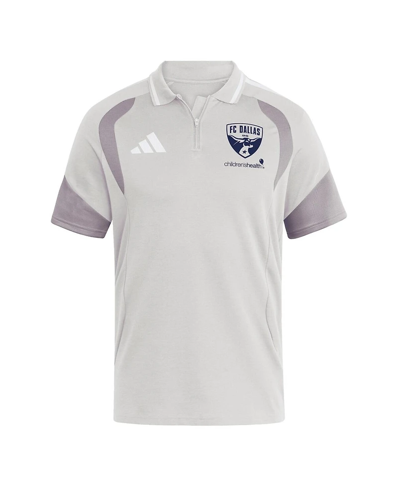 Adidas Men's Silver Fc Dallas 2026 Tiro Competition Polo Shirt