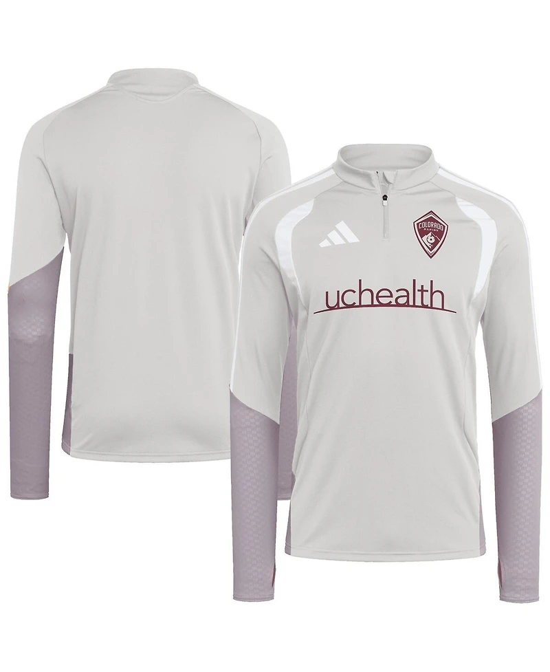 Adidas Men's Silver Colorado Rapids 2026 Tiro Competition Quarter-Zip Training Sweatshirt