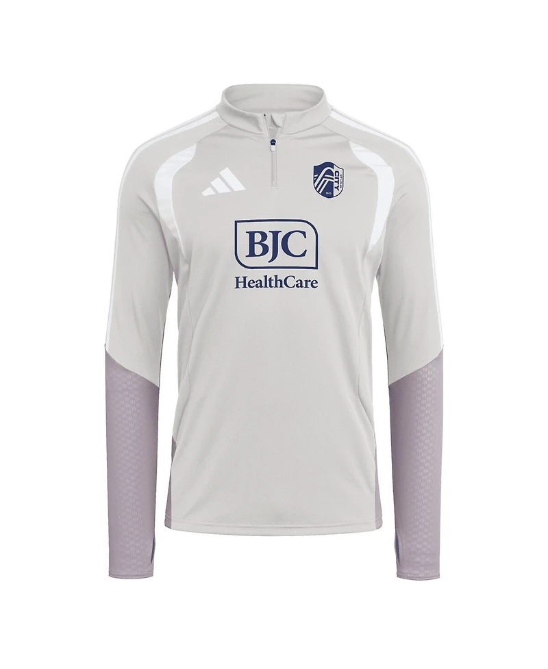 Adidas Men's Silver St. Louis City Sc 2026 Tiro Competition Quarter-Zip Training Sweatshirt