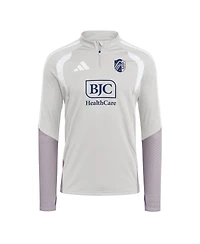 Adidas Men's Silver St. Louis City Sc 2026 Tiro Competition Quarter-Zip Training Sweatshirt