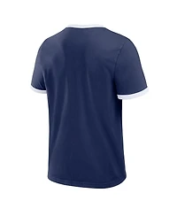 Darius Rucker Collection By Fanatics Men's Navy Milwaukee Brewers Washed Ringer T-Shirt
