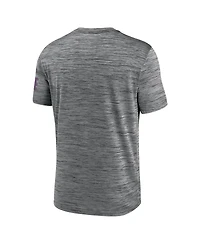 Nike Men's Anthracite New York Mets Authentic Collection City Connect Velocity Dri-fit T-Shirt