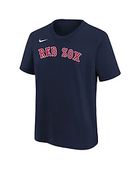Nike Big Boys and Girls Athletic Navy Boston Red Sox Wordmark T-Shirt