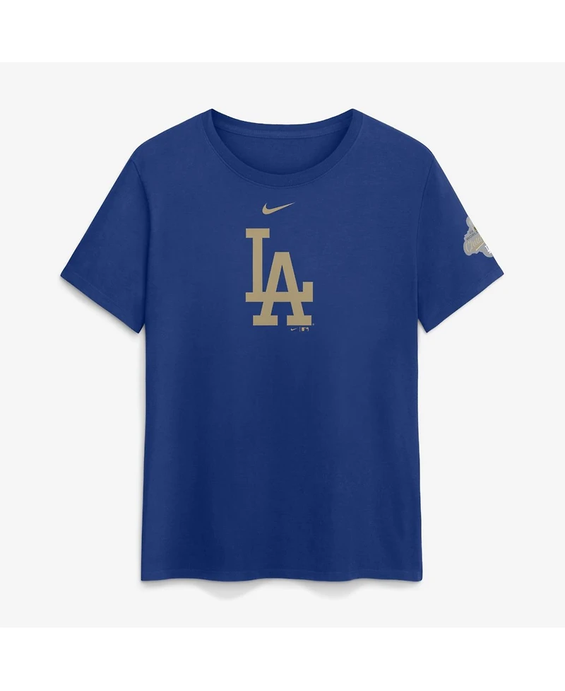 Nike Women's Rush Blue Los Angeles Dodgers 2026 Gold Collection Logo T-Shirt