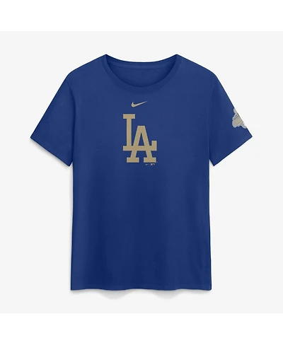 Nike Women's Rush Blue Los Angeles Dodgers 2026 Gold Collection Logo T-Shirt