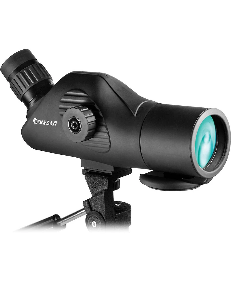 Barska 11-44x50 Tactical, Waterproof Angled Spotting Scope, Side Focus System, Fully Multi-Coated with Tripod, Soft Carrying Case