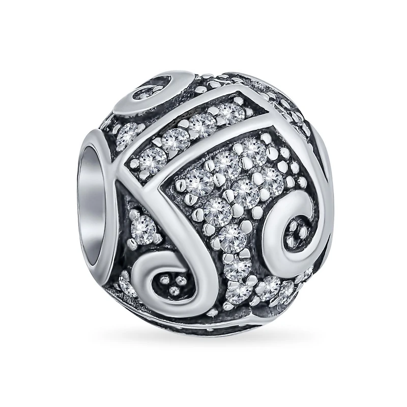 Bling Jewelry Musician Student G Clef Music Note Charm Bead .925 Sterling Silver Fits European Bracelet