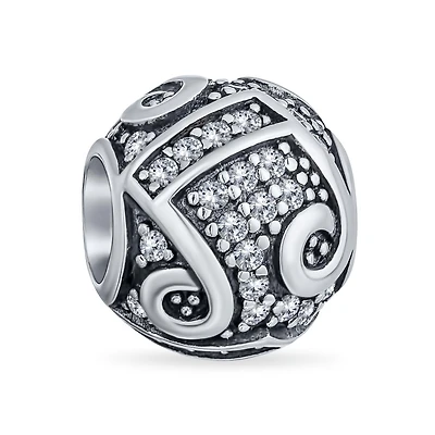 Bling Jewelry Musician Student G Clef Music Note Charm Bead .925 Sterling Silver Fits European Bracelet