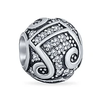 Bling Jewelry Musician Student G Clef Music Note Charm Bead .925 Sterling Silver Fits European Bracelet