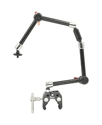 GyroVu Clamp Mount with Dual Heavy Duty 11" Articulated Arm Monitor Mounts