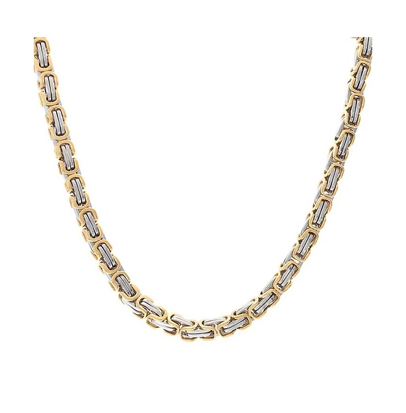 Bling Jewelry Biker Urban Double Link Flexible Heavy Chain Necklace Stainless Steel