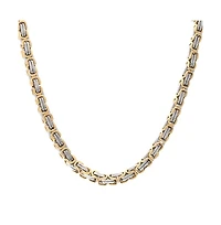 Bling Jewelry Biker Urban Double Link Flexible Heavy Chain Necklace Stainless Steel