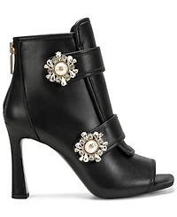 Karl Lagerfeld Paris Women's Dimitra Peep Toe Booties