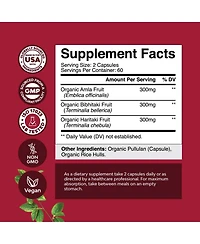 Nature's Craft Organic Triphala Ayurvedic Blend, 120 Count