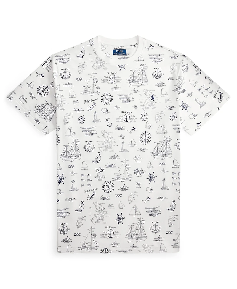 Polo Ralph Lauren Men's Big & Tall Nautical Print Jersey T-Shirt