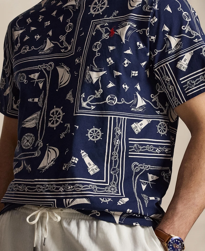 Polo Ralph Lauren Men's Big & Tall Bandanna Jersey T-Shirt