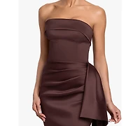 Xscape Women's Strapless Ruffle Long Dress