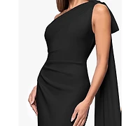 Xscape Women's One-Shoulder Maxi Dress