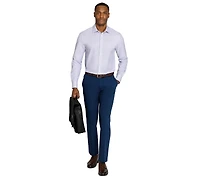 ConStruct Men's Spread Collar Slim-Fit Performance Stretch Dress Shirt