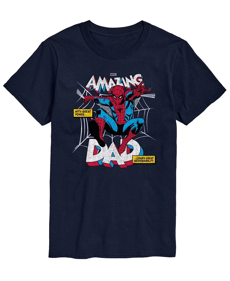 Airwaves Men's Spiderman Amazing Dad Short-Sleeve Graphic T-Shirts
