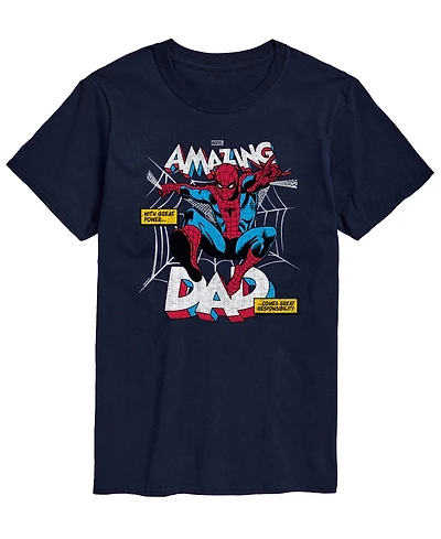 Airwaves Men's Spiderman Amazing Dad Short-Sleeve Graphic T-Shirts