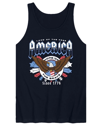 Airwaves Men's America Rock Sleeveless Graphic Tank T-Shirts