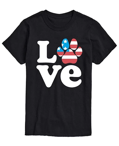 Airwaves Men's Love America Paw Short-Sleeve Graphic T-Shirts