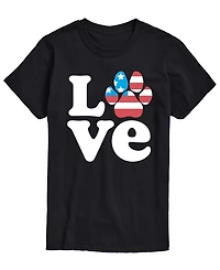 Airwaves Men's Love America Paw Short-Sleeve Graphic T-Shirts