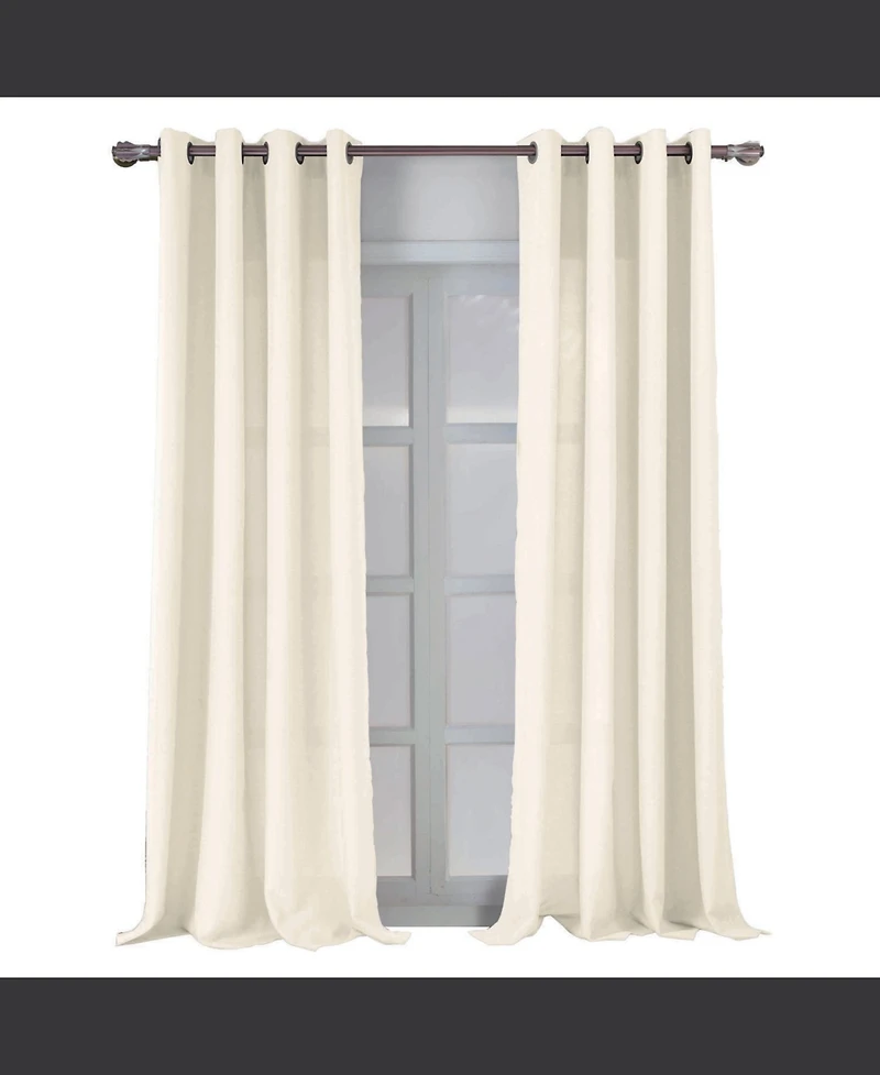 Rt Designers Collection Cole Textured Grommet Room Darkening Curtain Panel