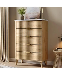 gaomon Fluted Dresser for Bedroom