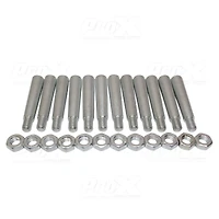 ProX Xt-SPN12 Tapered Shear Pin w/Threaded Tip Nut Conical Coupler, 12-Pk