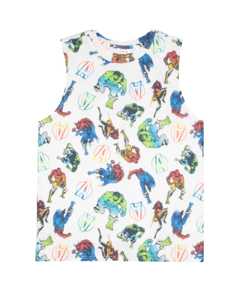 Avengers Boys 3 Piece T-Shirt, Tank Top and Shorts Outfit Set