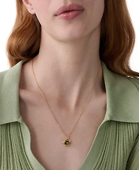 kate spade new york Gold-Tone Secret Garden Turtle Short Pendant Necklace