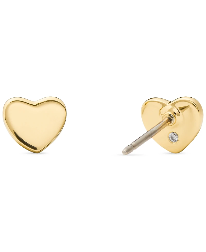kate spade new york Gold-Tone Metal Mini Heart Stud Earrings