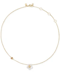 kate spade new york Gold-Tone Summer Daze Flower Short Pendant Necklace
