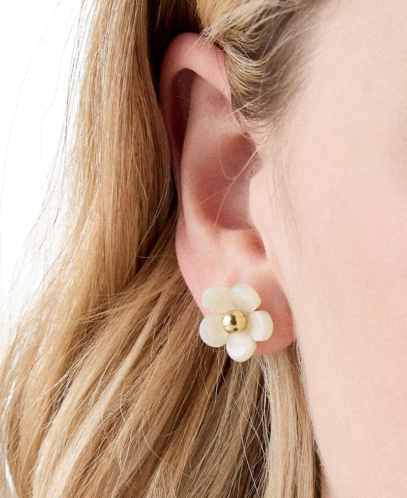 kate spade new york Gold-Tone Summer Daze Flower Stud Earrings