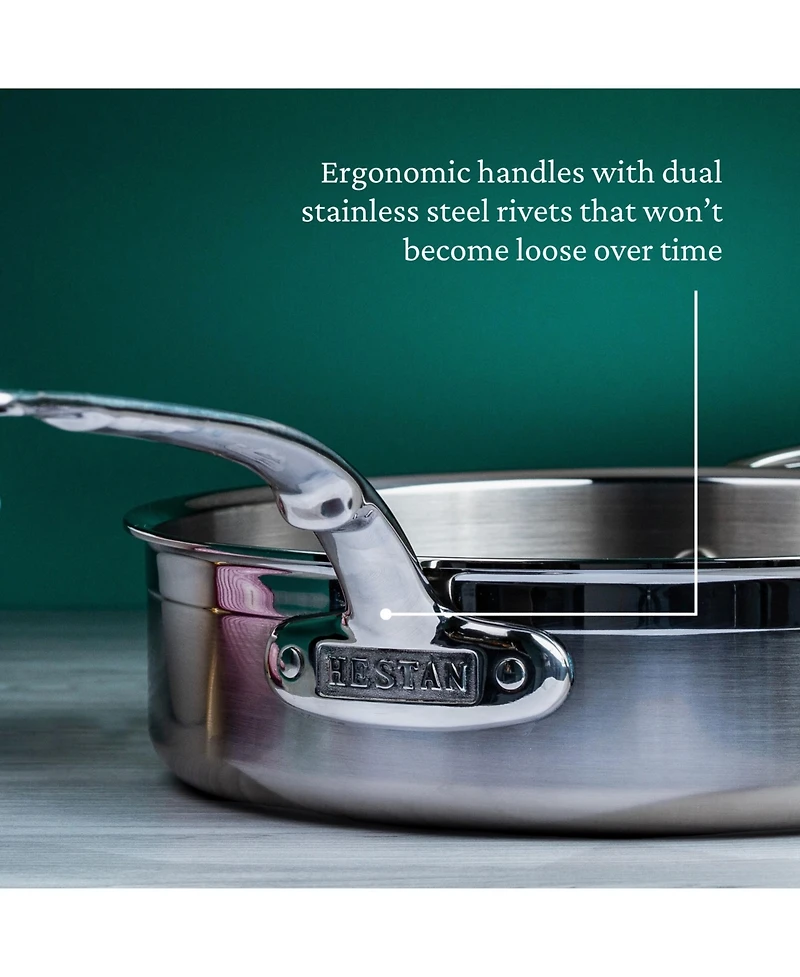 ProBond Clad Stainless Steel 3.5-Quart Covered Saute