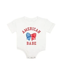 Sweet Wink Baby Girls American Babe Short Sleeve Romper