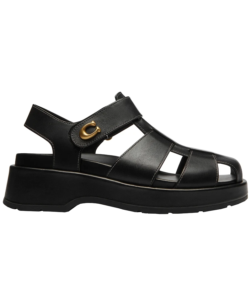 Coach Women's Sculpted C Fisherman Round Toe Sandals