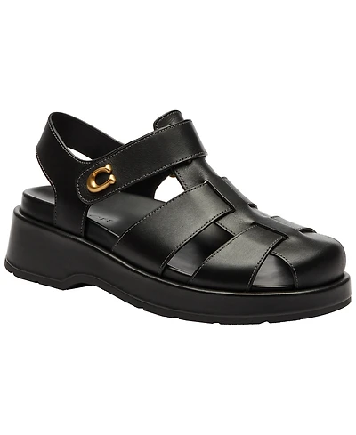 Coach Women's Sculpted C Fisherman Round Toe Sandals