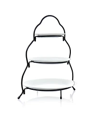 Elama 3-Tiered Round Plate Server