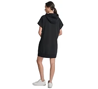 Dkny Sport Women's Two-Tone Hooded Mini Dress