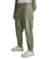 Dkny Sport Women's High Rise Bungee Waist Seamed Joggers