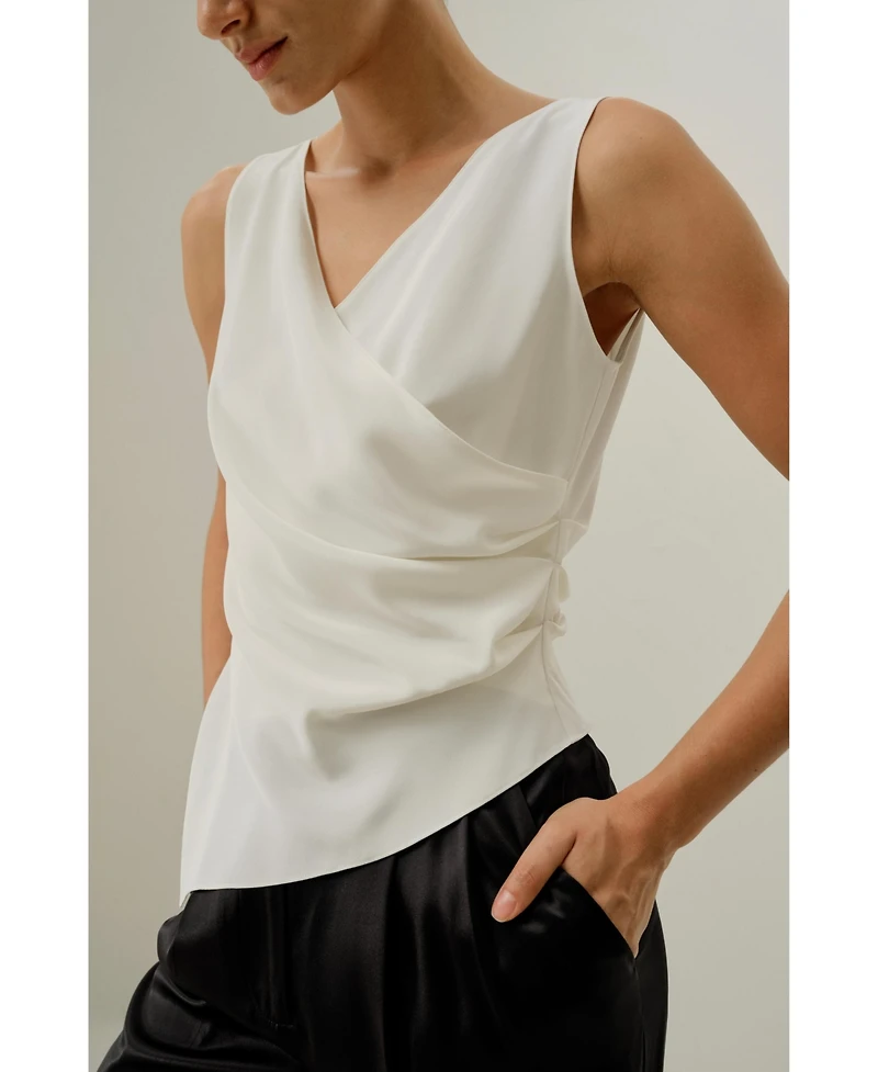 Lilysilk Women's Elise V-Neck Top