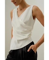 Lilysilk Women's Elise V-Neck Top