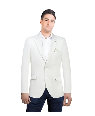 Elie Balleh Men's Slim Fit Solid Blazer Sports Coat