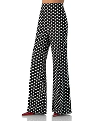 Ivonne Women's Polka Dot Flared Pants