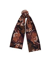 Fable England Women's Deco Blooms Velvet Scarf